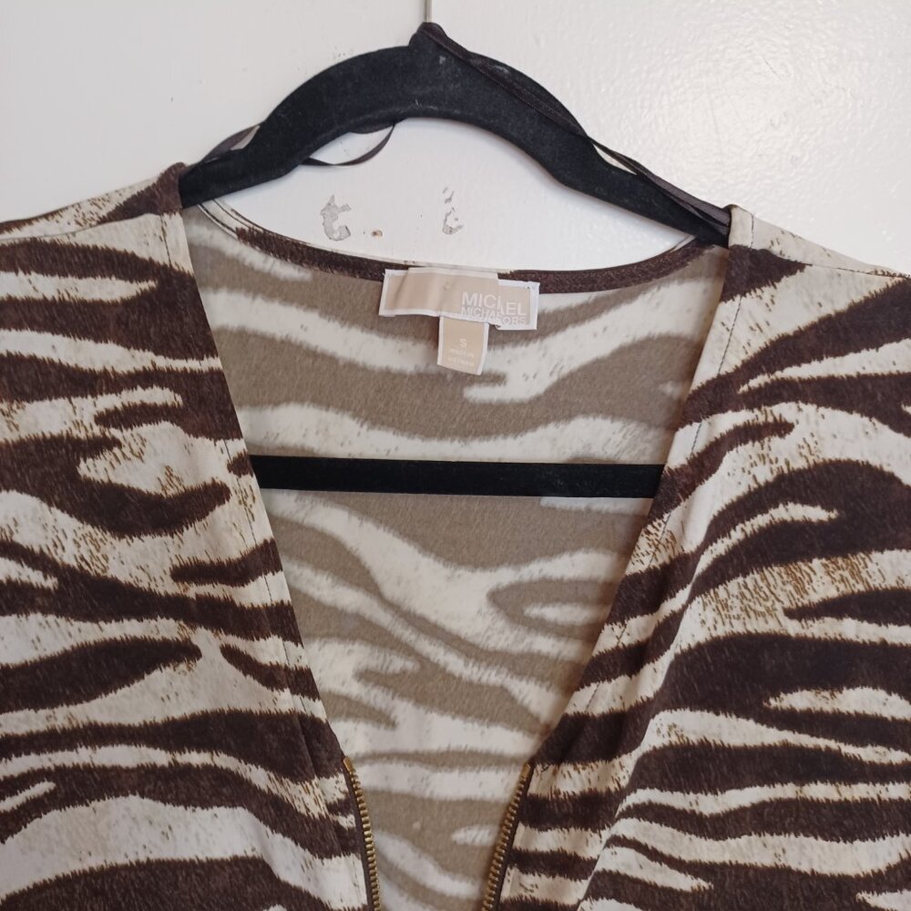 Michael Kors Zip front Top - Picture 3 of 4